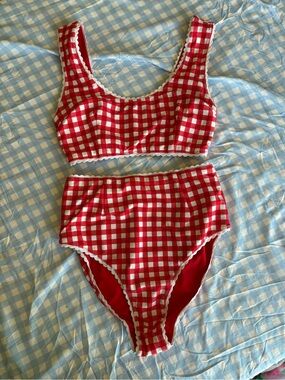 Hammies Gingham Bikini S Top M bottom